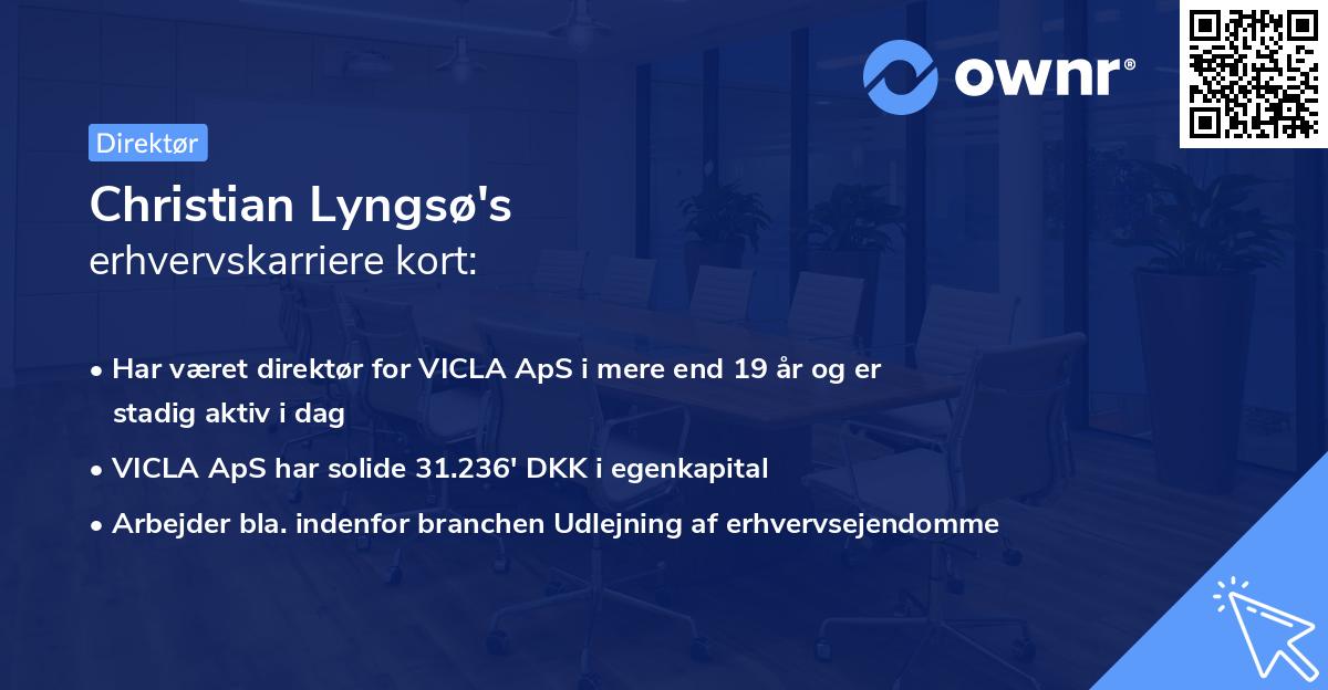 Christian Lyngsø's erhvervskarriere kort