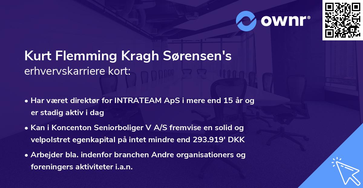 Kurt Flemming Kragh Sørensen's erhvervskarriere kort
