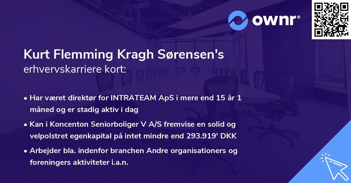 Kurt Flemming Kragh Sørensen's erhvervskarriere kort