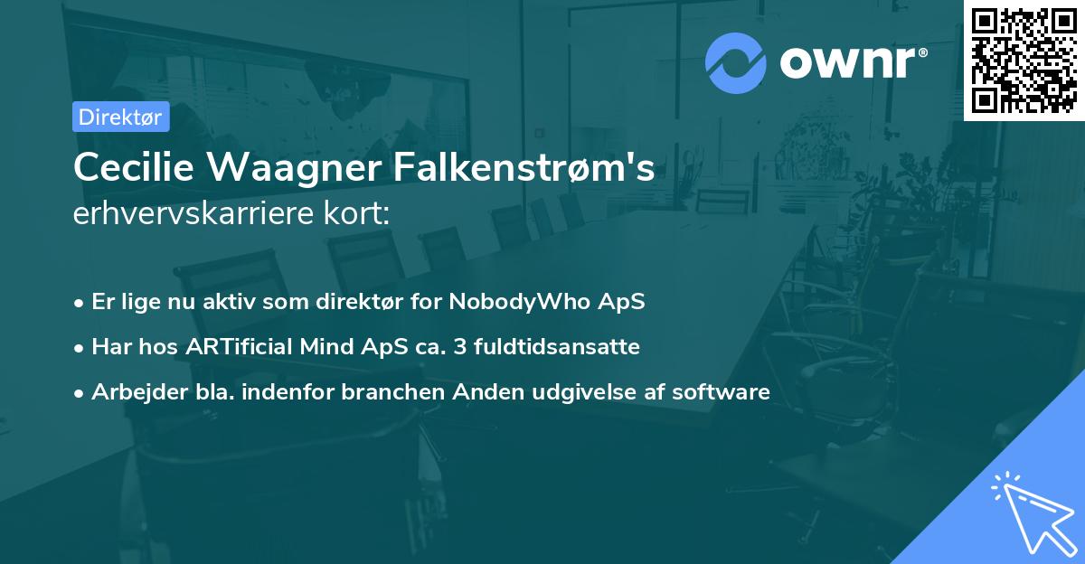 Cecilie Waagner Falkenstrøm's erhvervskarriere kort
