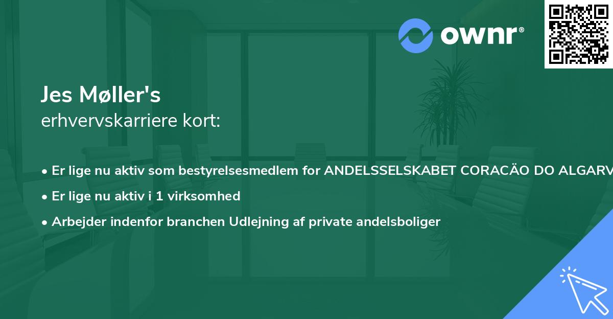 Jes Møller's erhvervskarriere kort
