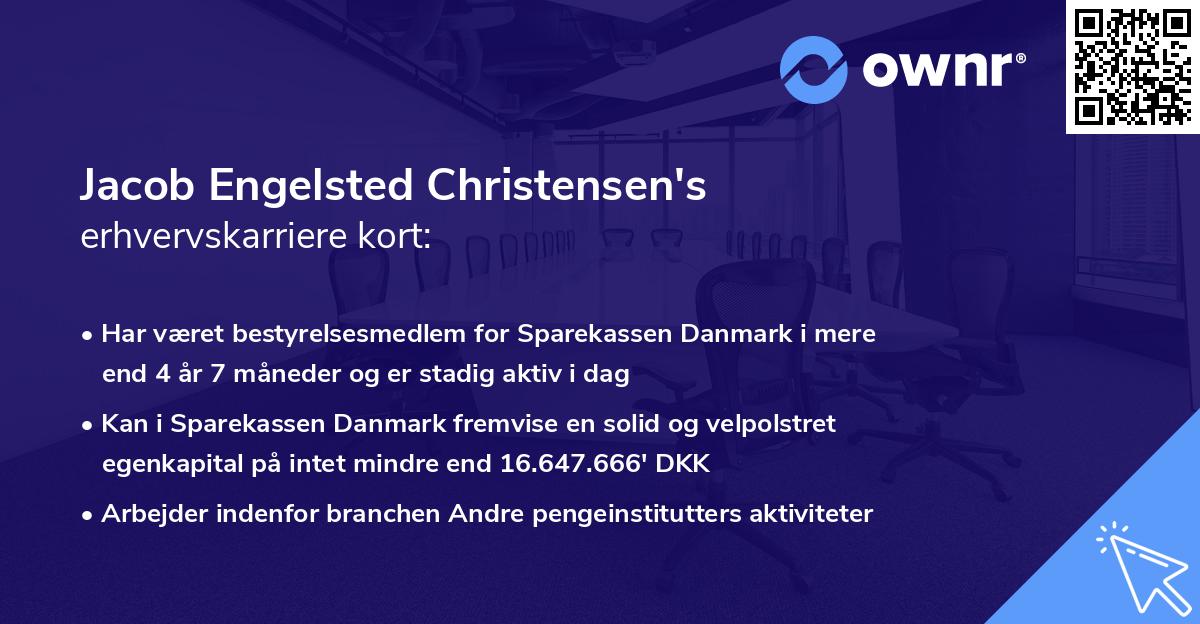 Jacob Engelsted Christensen's erhvervskarriere kort