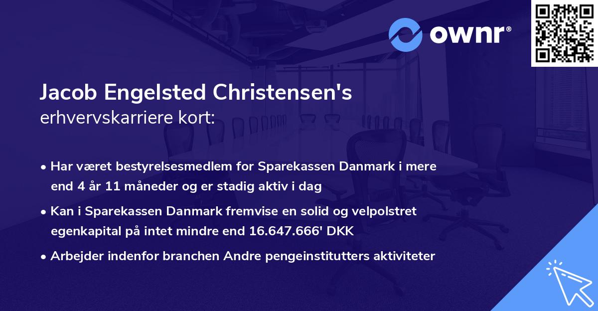 Jacob Engelsted Christensen's erhvervskarriere kort