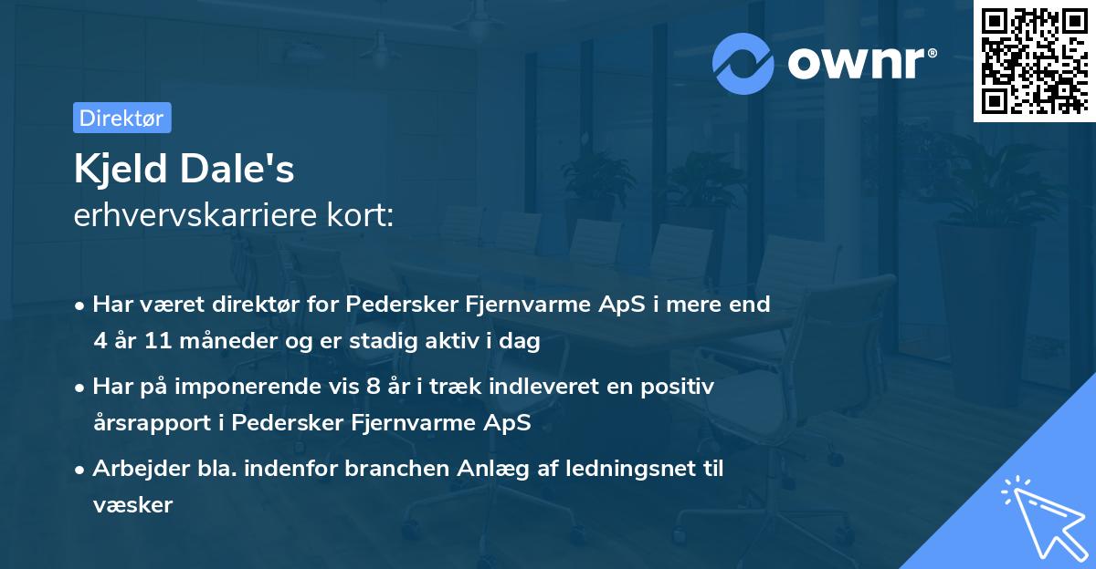 Kjeld Dale's erhvervskarriere kort