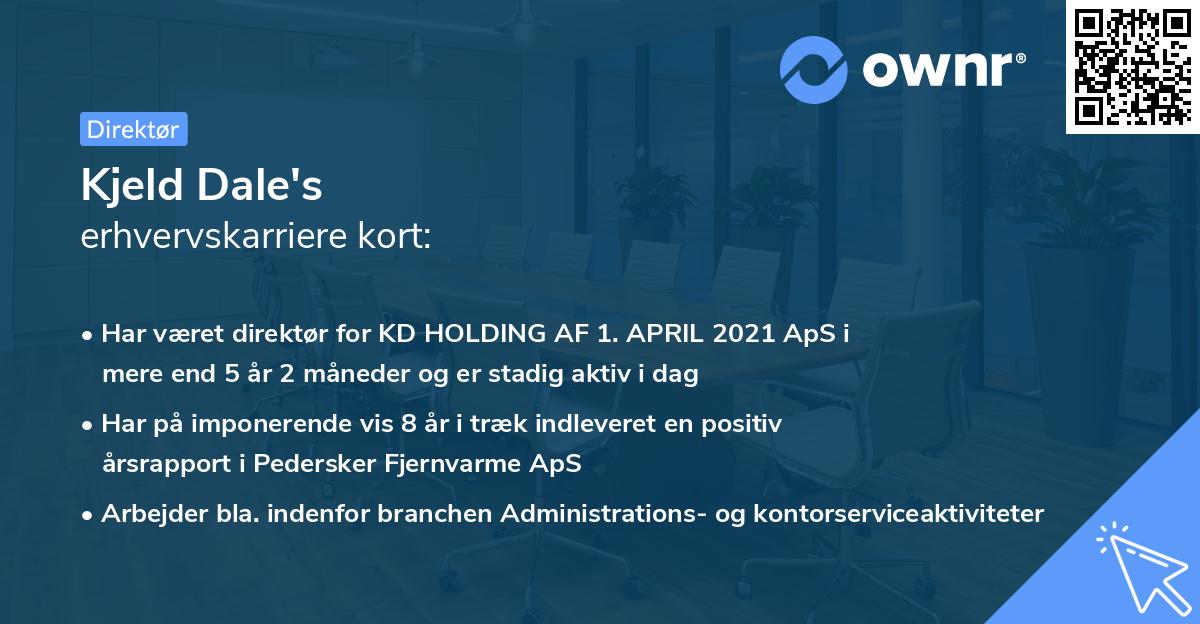 Kjeld Dale's erhvervskarriere kort