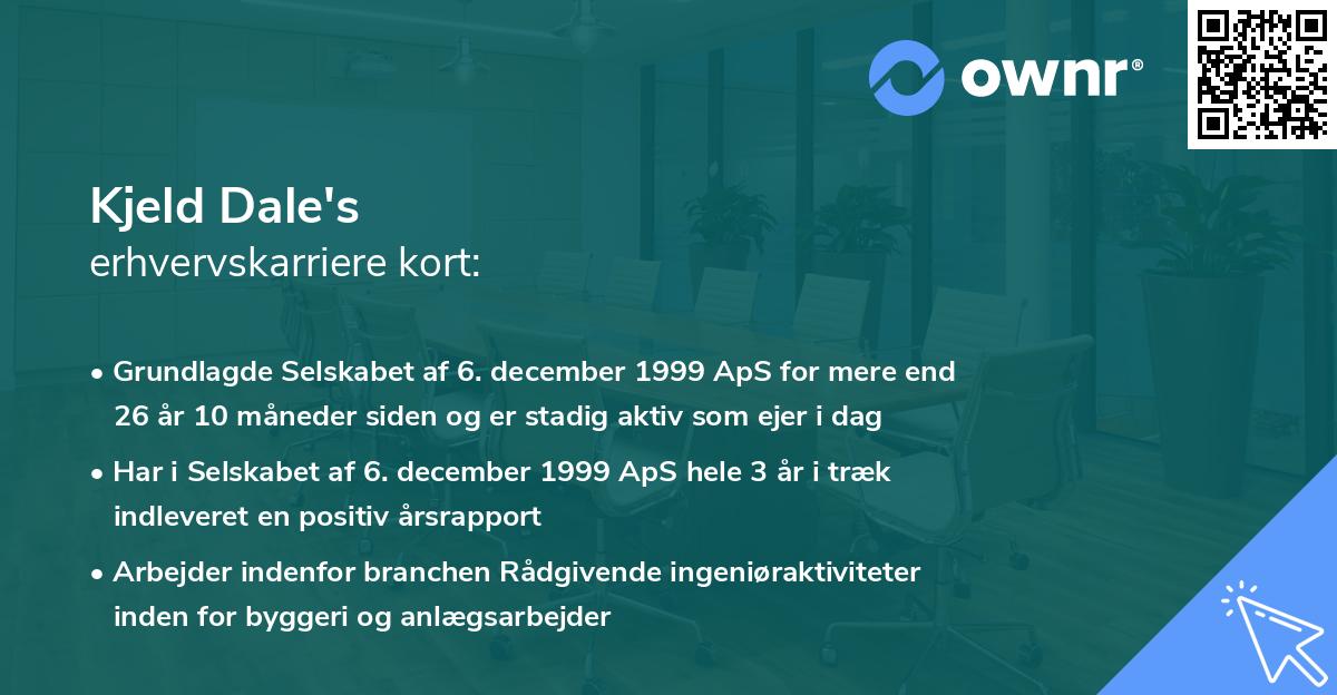 Kjeld Dale's erhvervskarriere kort