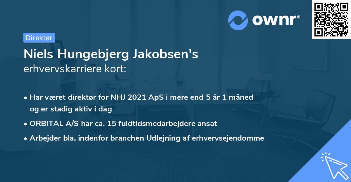Niels Hungebjerg Jakobsen's erhvervskarriere kort