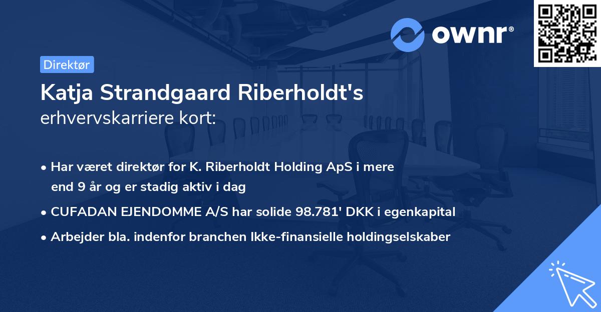 Katja Strandgaard Riberholdt's erhvervskarriere kort