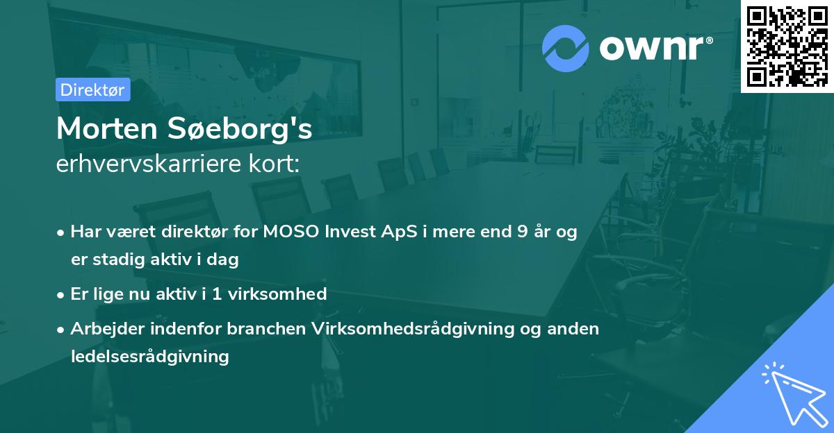 Morten Søeborg's erhvervskarriere kort
