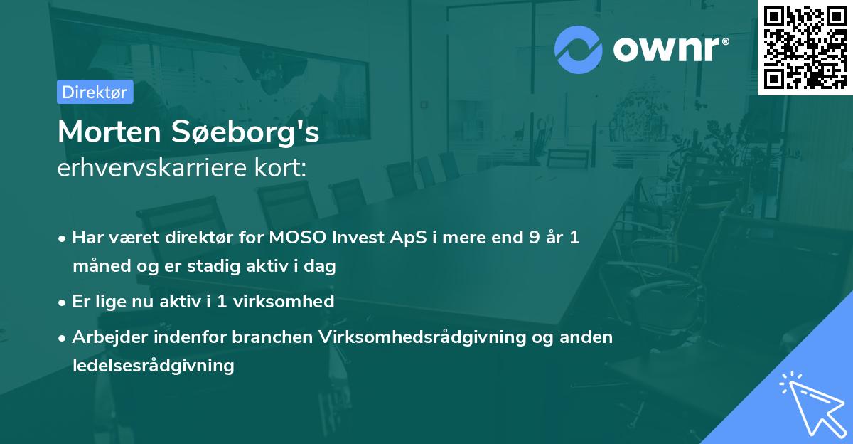 Morten Søeborg's erhvervskarriere kort