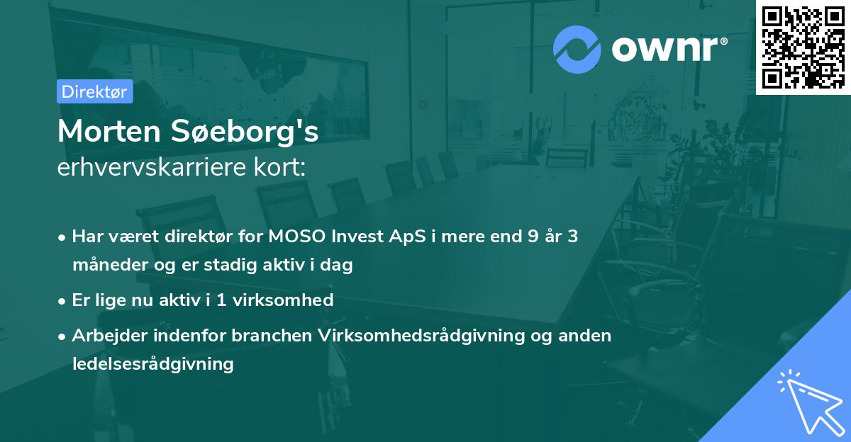 Morten Søeborg's erhvervskarriere kort