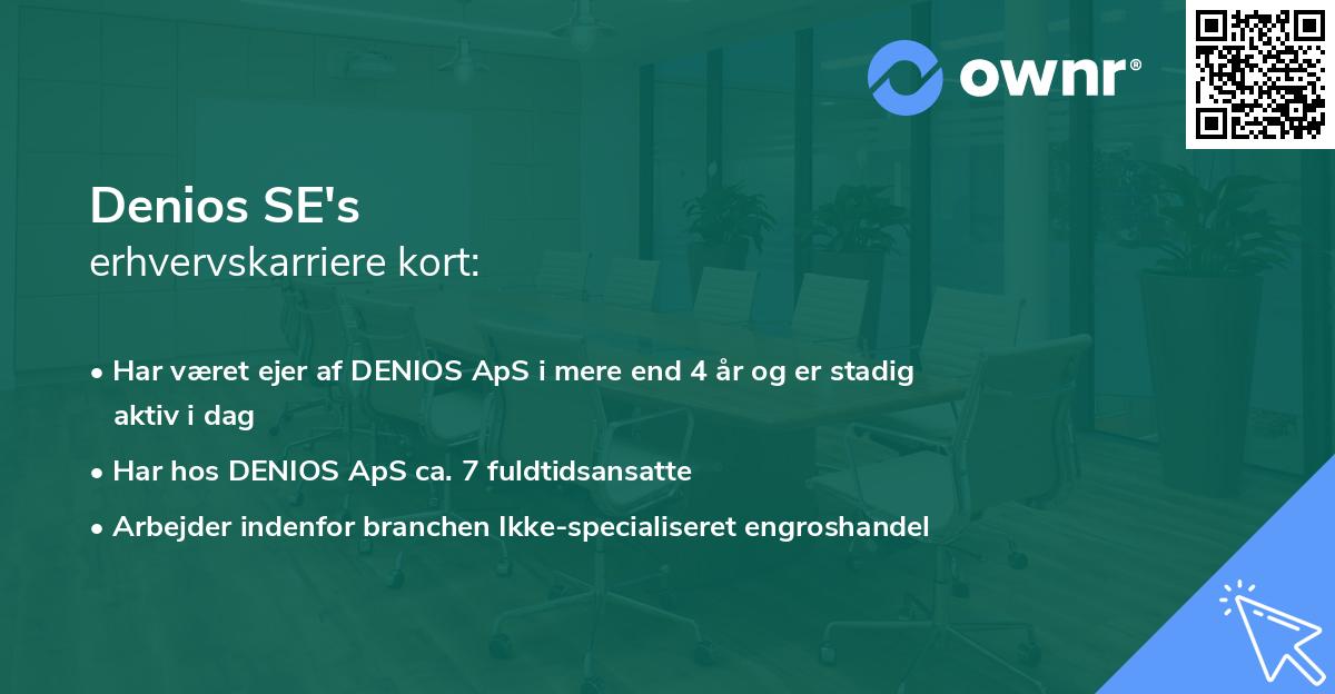 Denios SE's erhvervskarriere kort