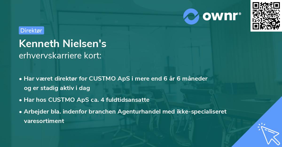 Kenneth Nielsen's erhvervskarriere kort