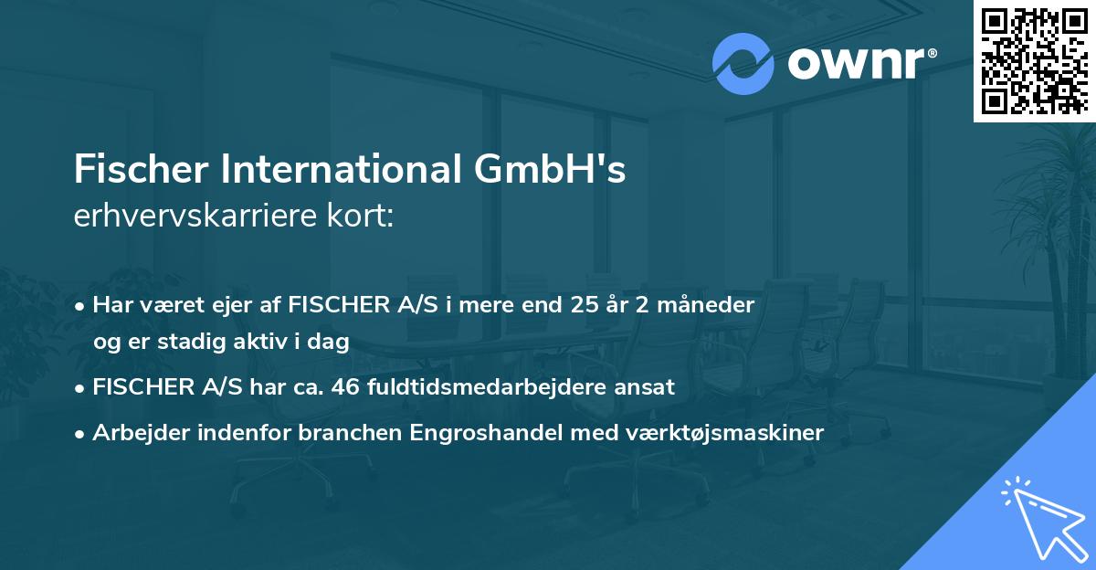 Fischer International GmbH's erhvervskarriere kort