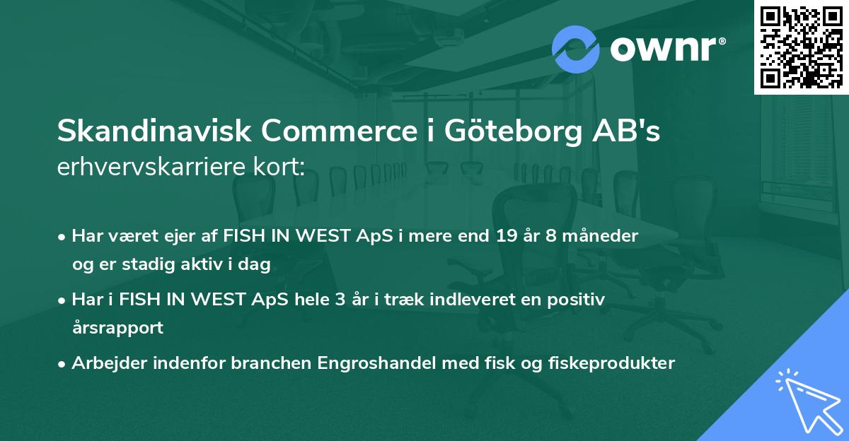 Skandinavisk Commerce i Göteborg AB's erhvervskarriere kort