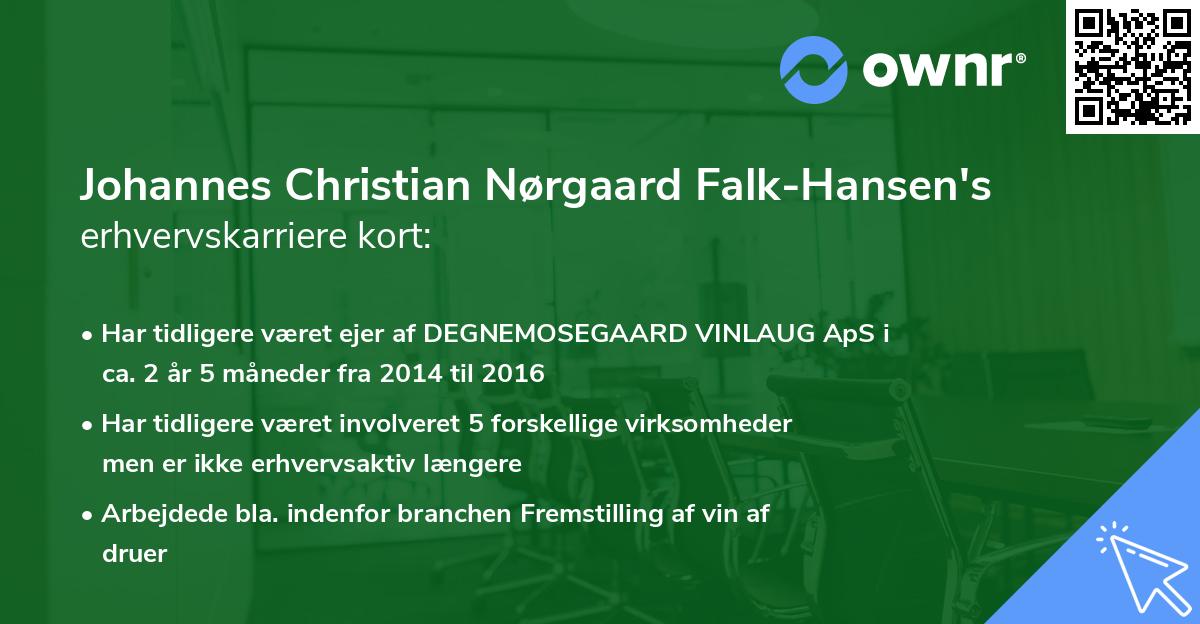 Hellere markedsføring tigger Johannes Christian Nørgaard Falk-Hansen - Ownr.dk
