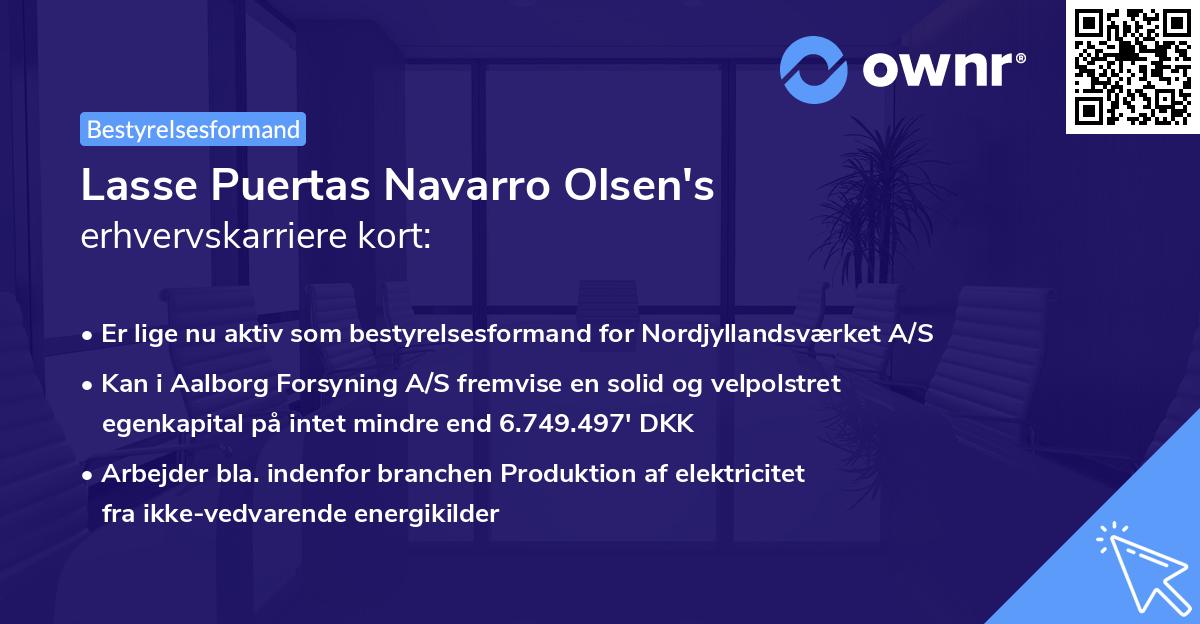 Lasse Puertas Navarro Olsen's erhvervskarriere kort