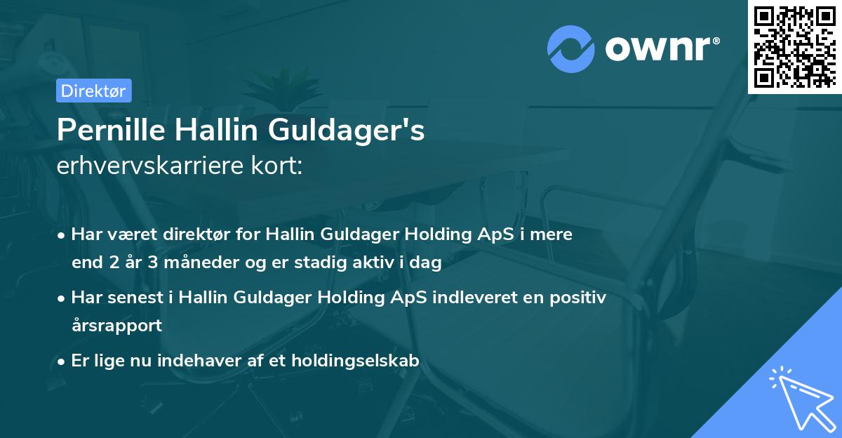 Pernille Hallin Guldager's erhvervskarriere kort