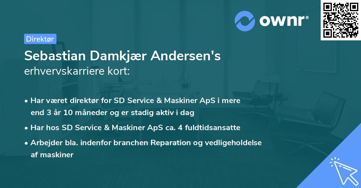 Sebastian Damkjær Andersen's erhvervskarriere kort