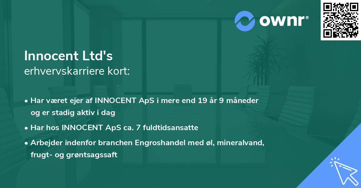 Innocent Ltd's erhvervskarriere kort
