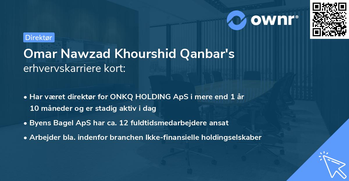 Omar Nawzad Khourshid Qanbar's erhvervskarriere kort
