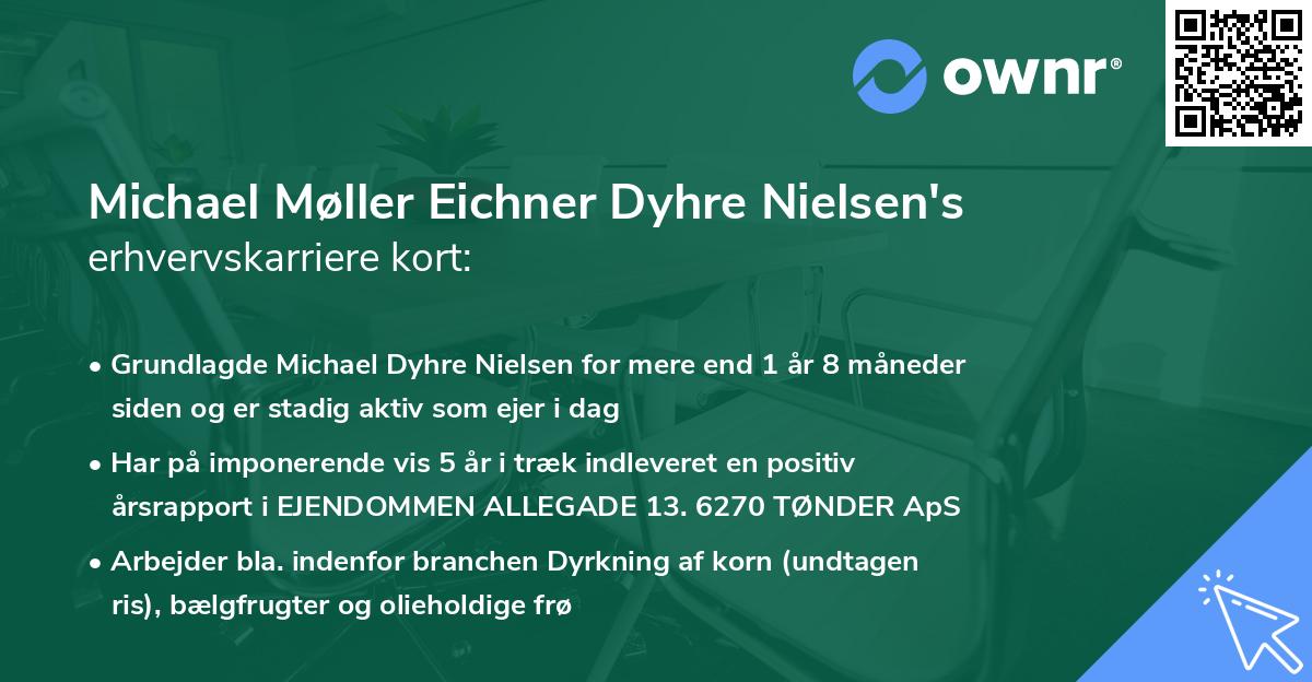 Michael Møller Eichner Dyhre Nielsen's erhvervskarriere kort