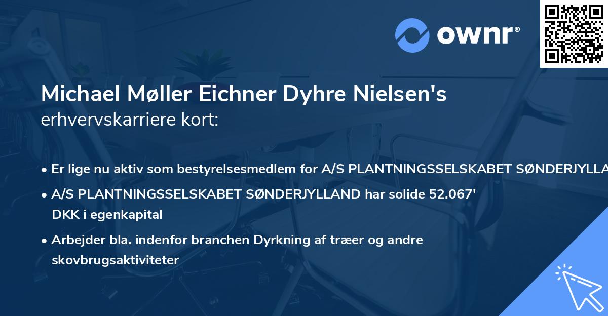 Michael Møller Eichner Dyhre Nielsen's erhvervskarriere kort