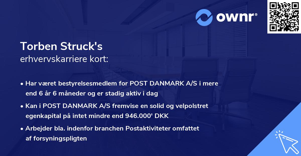 Torben Struck's erhvervskarriere kort