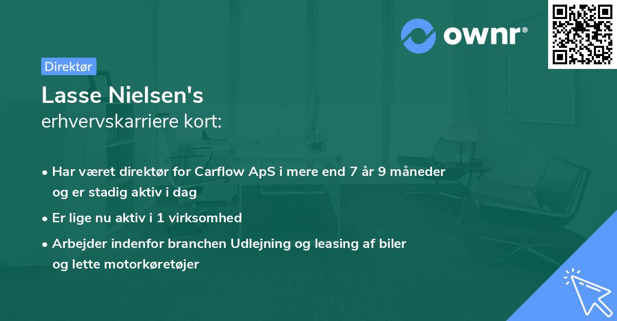 Lasse Nielsen's erhvervskarriere kort