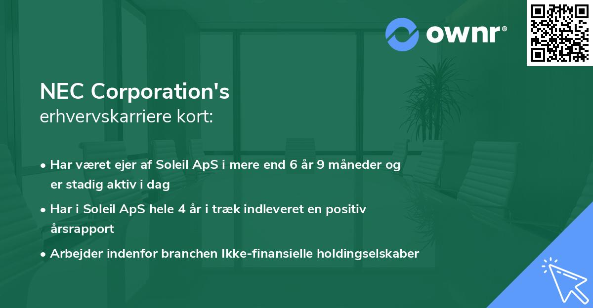 NEC Corporation's erhvervskarriere kort