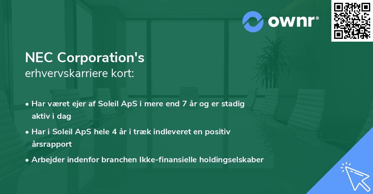 NEC Corporation's erhvervskarriere kort