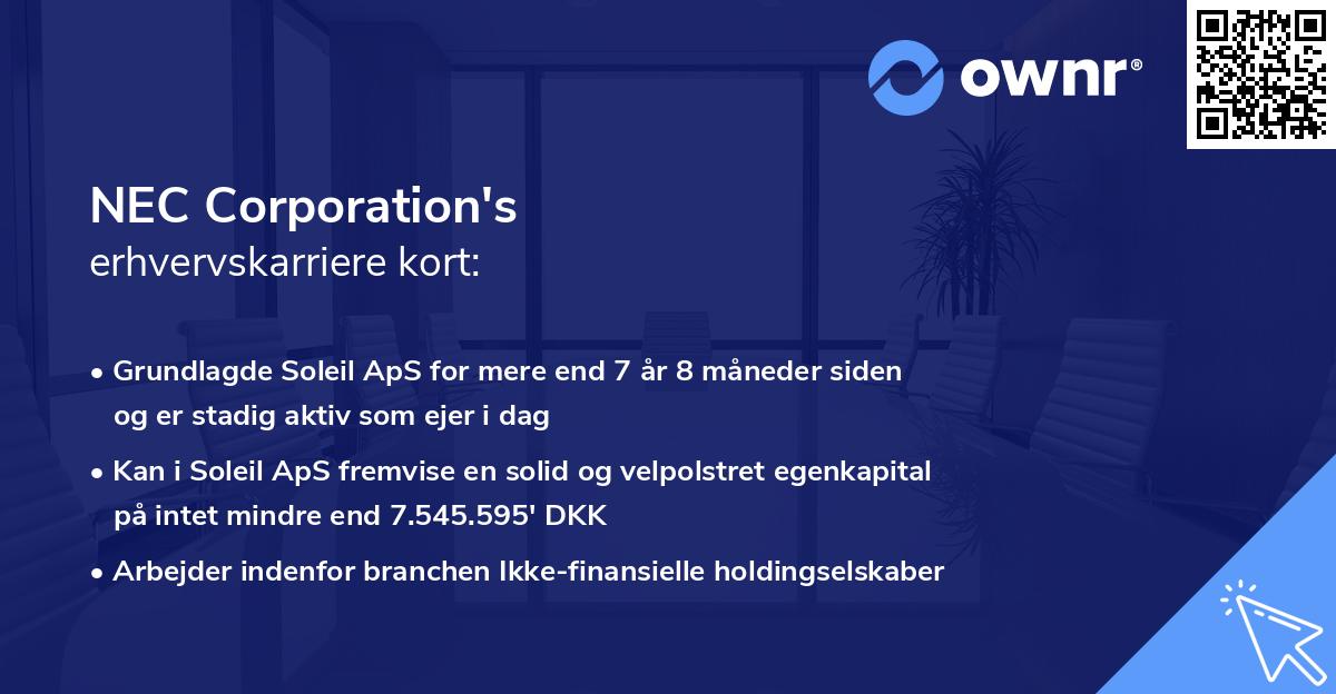 NEC Corporation's erhvervskarriere kort
