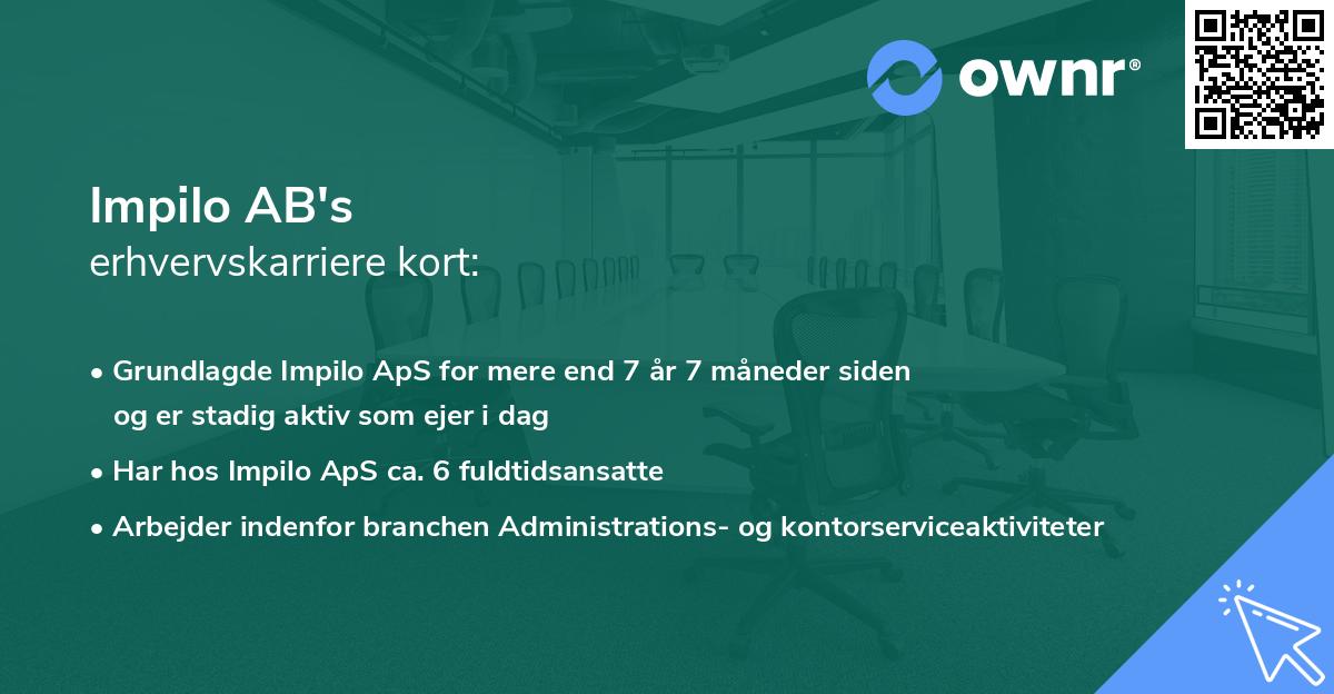 Impilo AB's erhvervskarriere kort