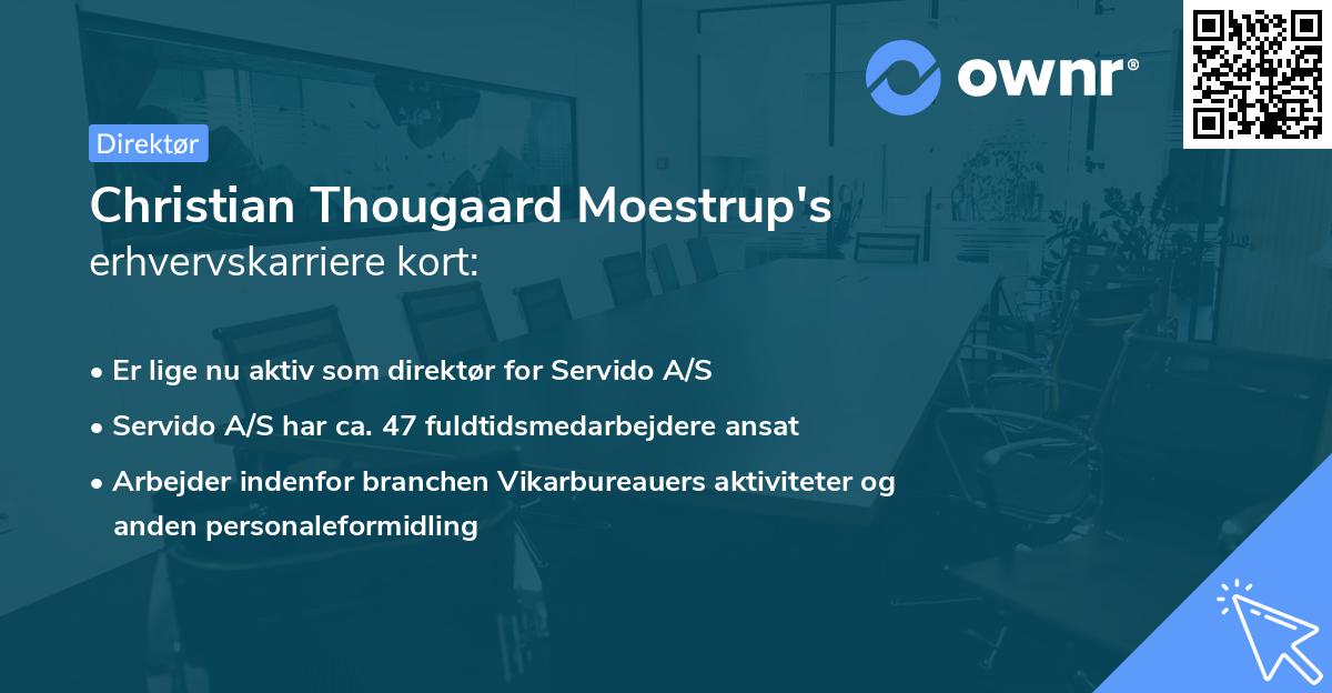 Christian Thougaard Moestrup's erhvervskarriere kort