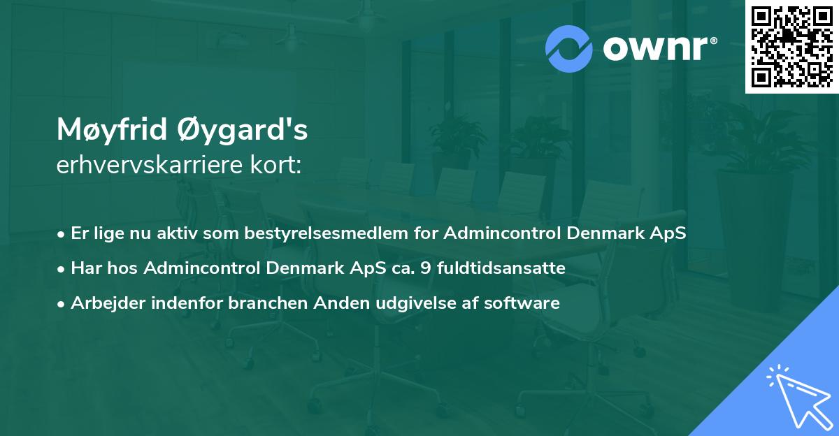 Møyfrid Øygard's erhvervskarriere kort