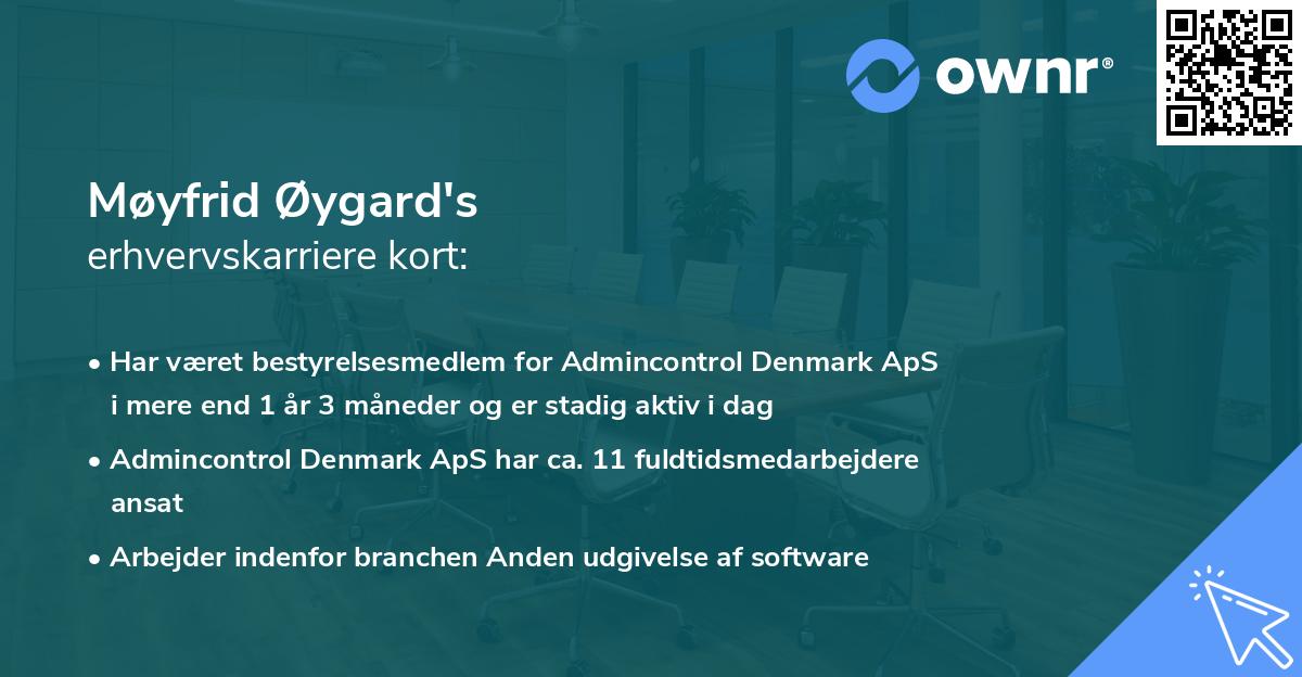 Møyfrid Øygard's erhvervskarriere kort