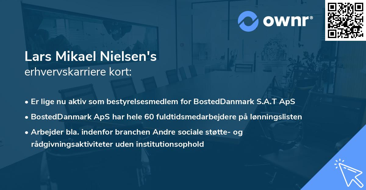 Lars Mikael Nielsen's erhvervskarriere kort