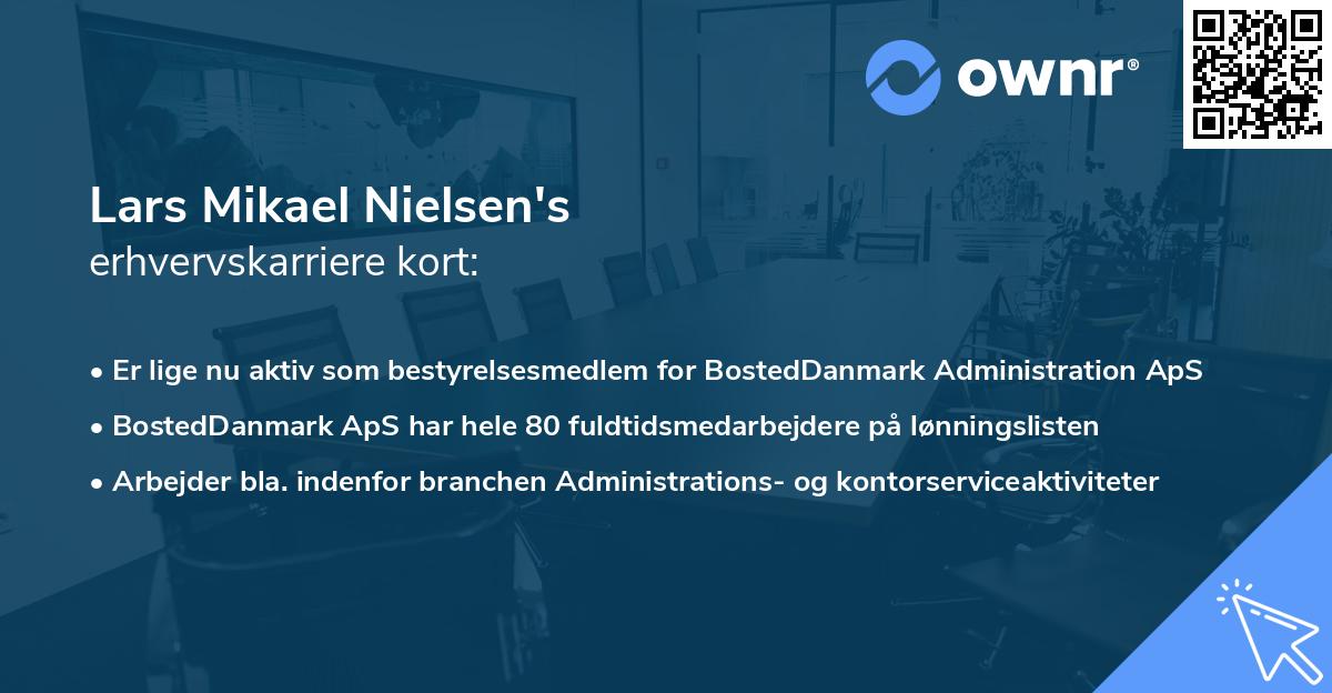 Lars Mikael Nielsen's erhvervskarriere kort