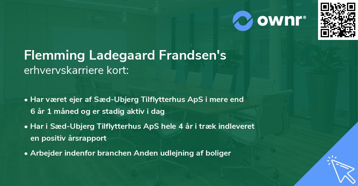 Flemming Ladegaard Frandsen's erhvervskarriere kort