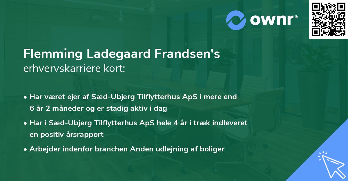 Flemming Ladegaard Frandsen's erhvervskarriere kort