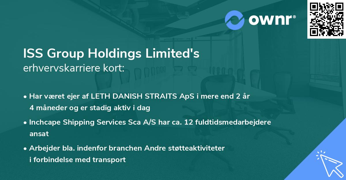 ISS Group Holdings Limited's erhvervskarriere kort