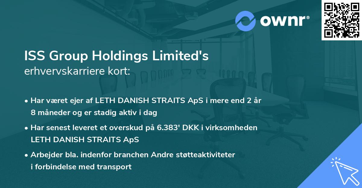 ISS Group Holdings Limited's erhvervskarriere kort