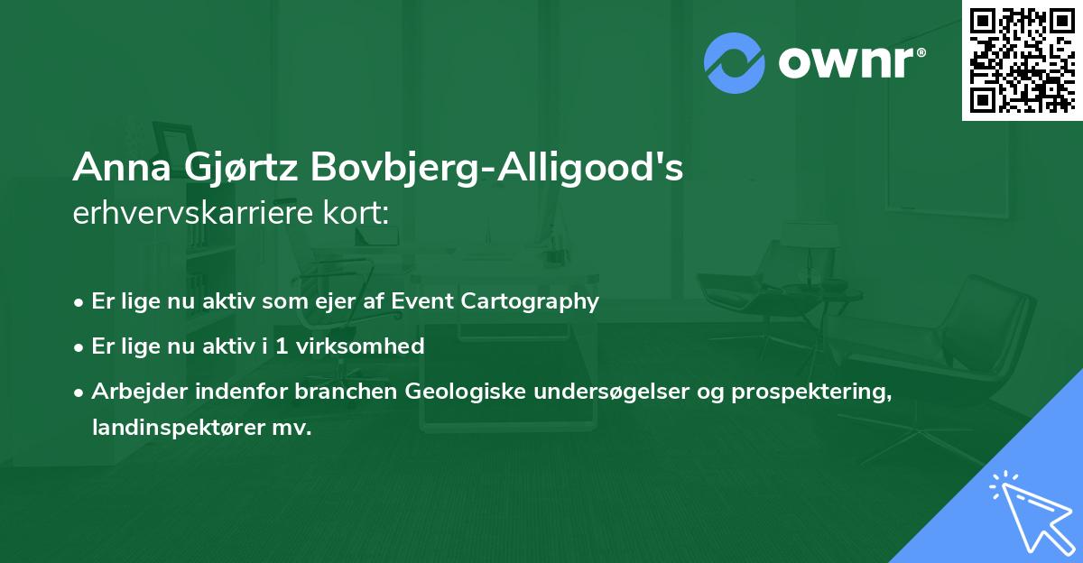 Anna Gjørtz Bovbjerg-Alligood's erhvervskarriere kort