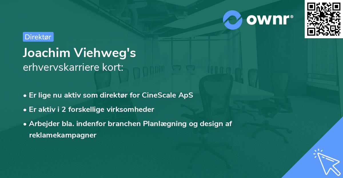 Joachim Viehweg's erhvervskarriere kort