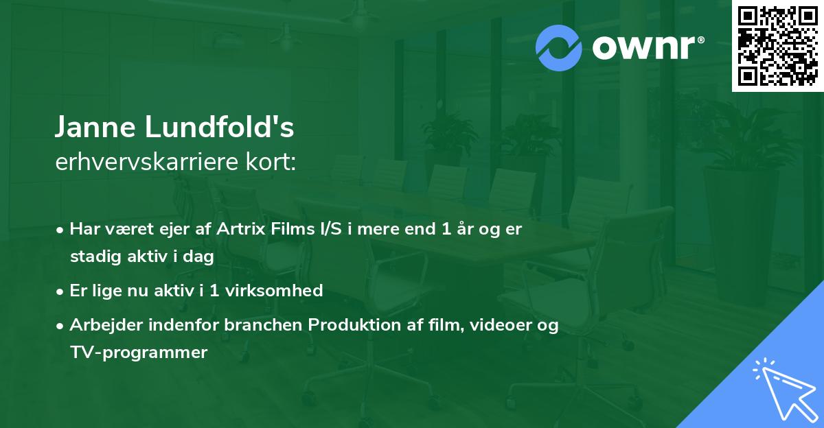Janne Lundfold's erhvervskarriere kort