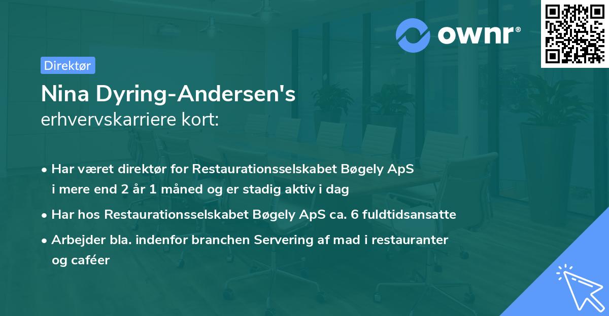 Nina Dyring-Andersen's erhvervskarriere kort