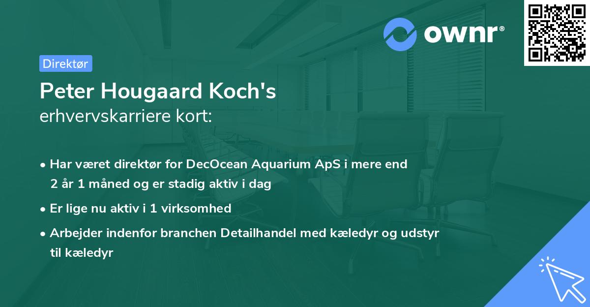 Peter Hougaard Koch's erhvervskarriere kort