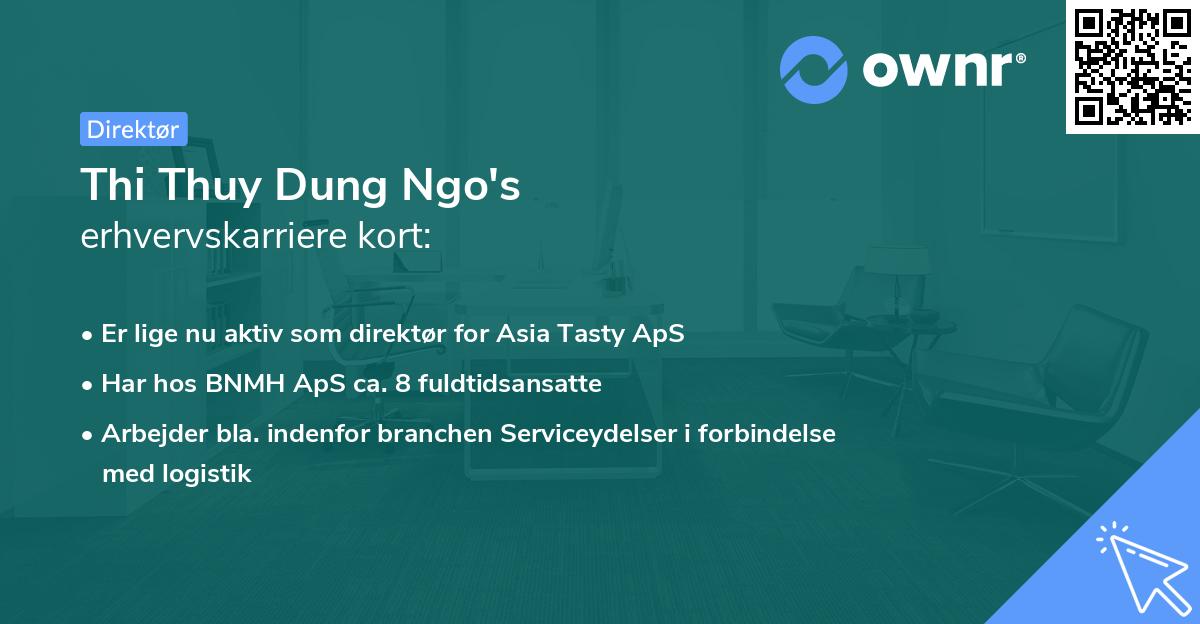Thi Thuy Dung Ngo's erhvervskarriere kort