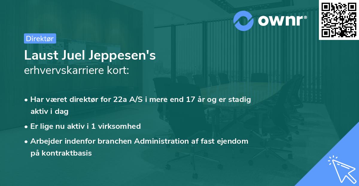 Laust Juel Jeppesen's erhvervskarriere kort