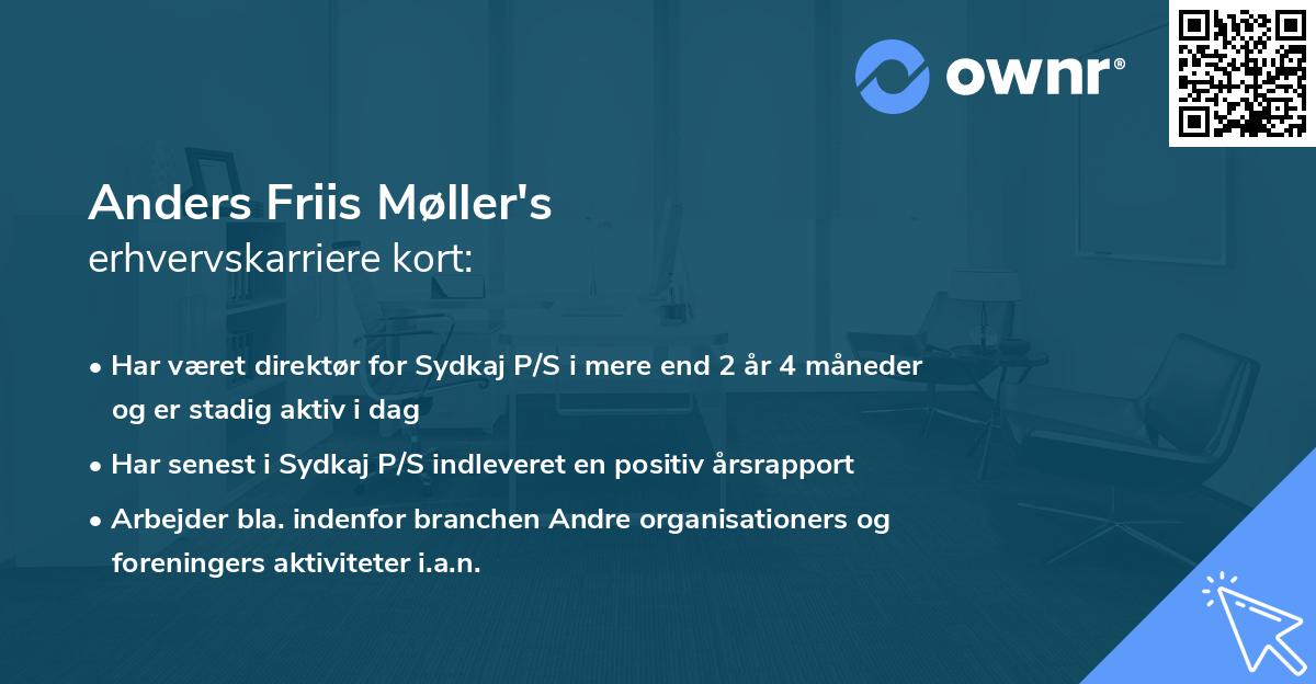 Anders Friis Møller's erhvervskarriere kort